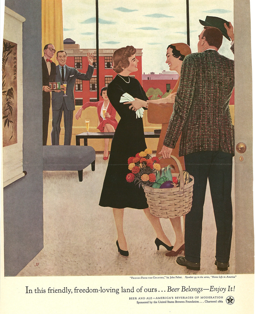 099. Friends From the Country by John Falter, 1954