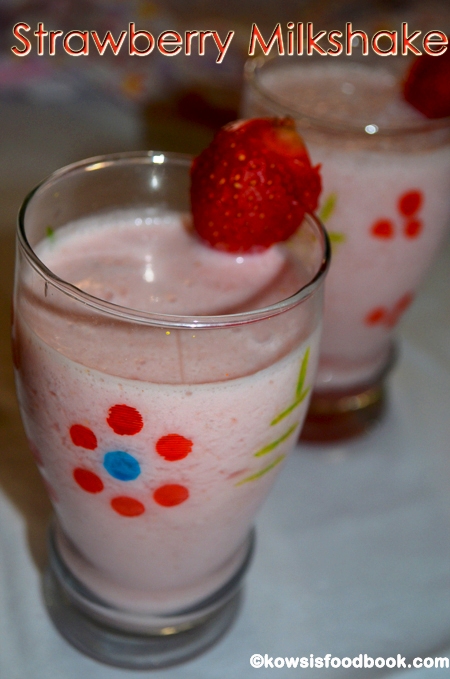 How to make Strawberry Milkshake