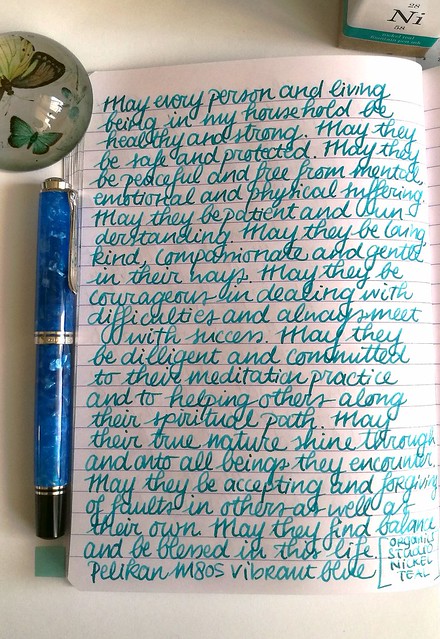 Pelikan M805 Vibrant blue with OS nickel teal