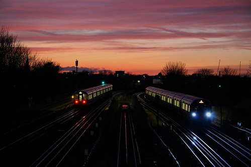 Winter sunset at West Hampstead