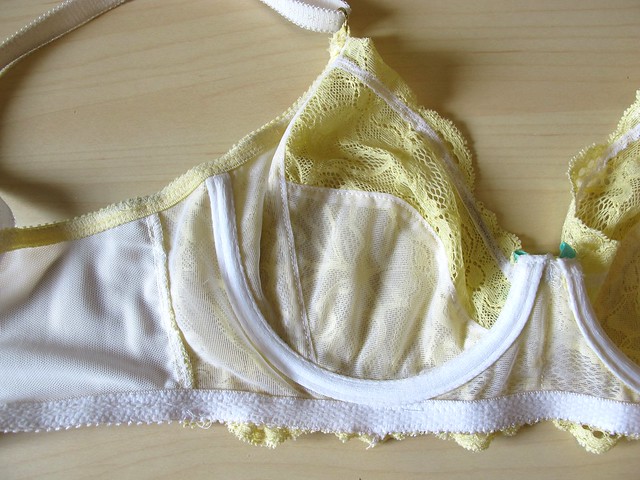 Yellow Lace Marlborough bra