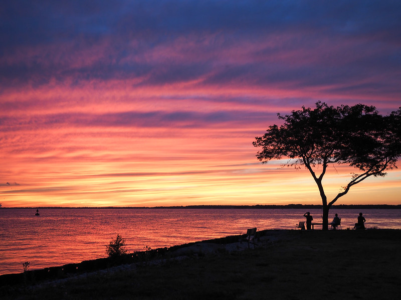 Lake Erie sunset in Sandusky