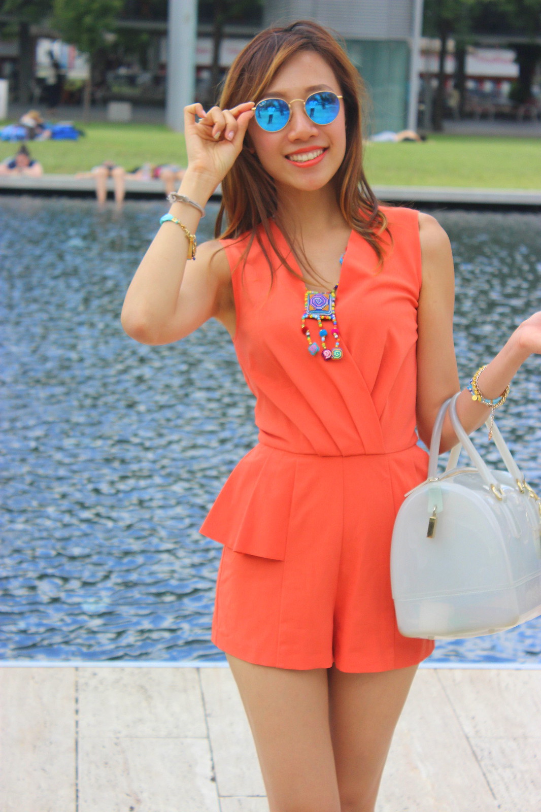 orange romper