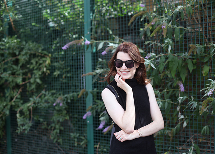 London fashion blogger | Street Style | Leather leggings | Black tunic knit 
