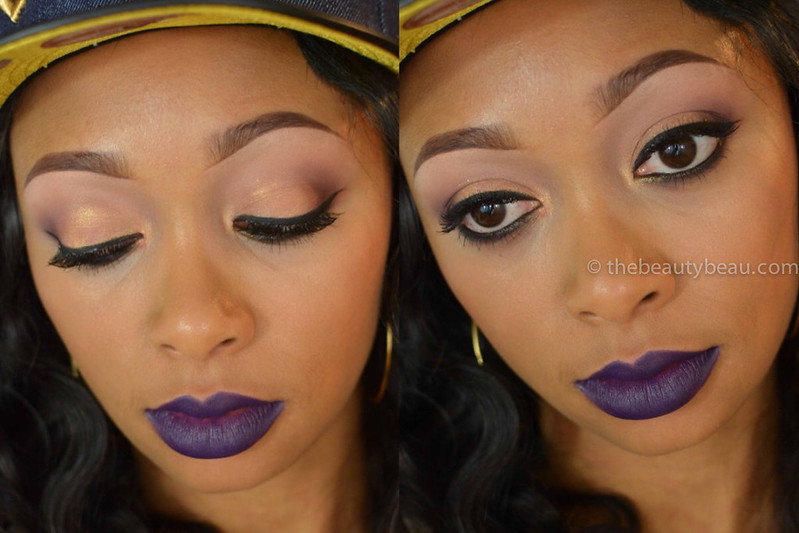 how to wear dark purple lips, the beauty beau