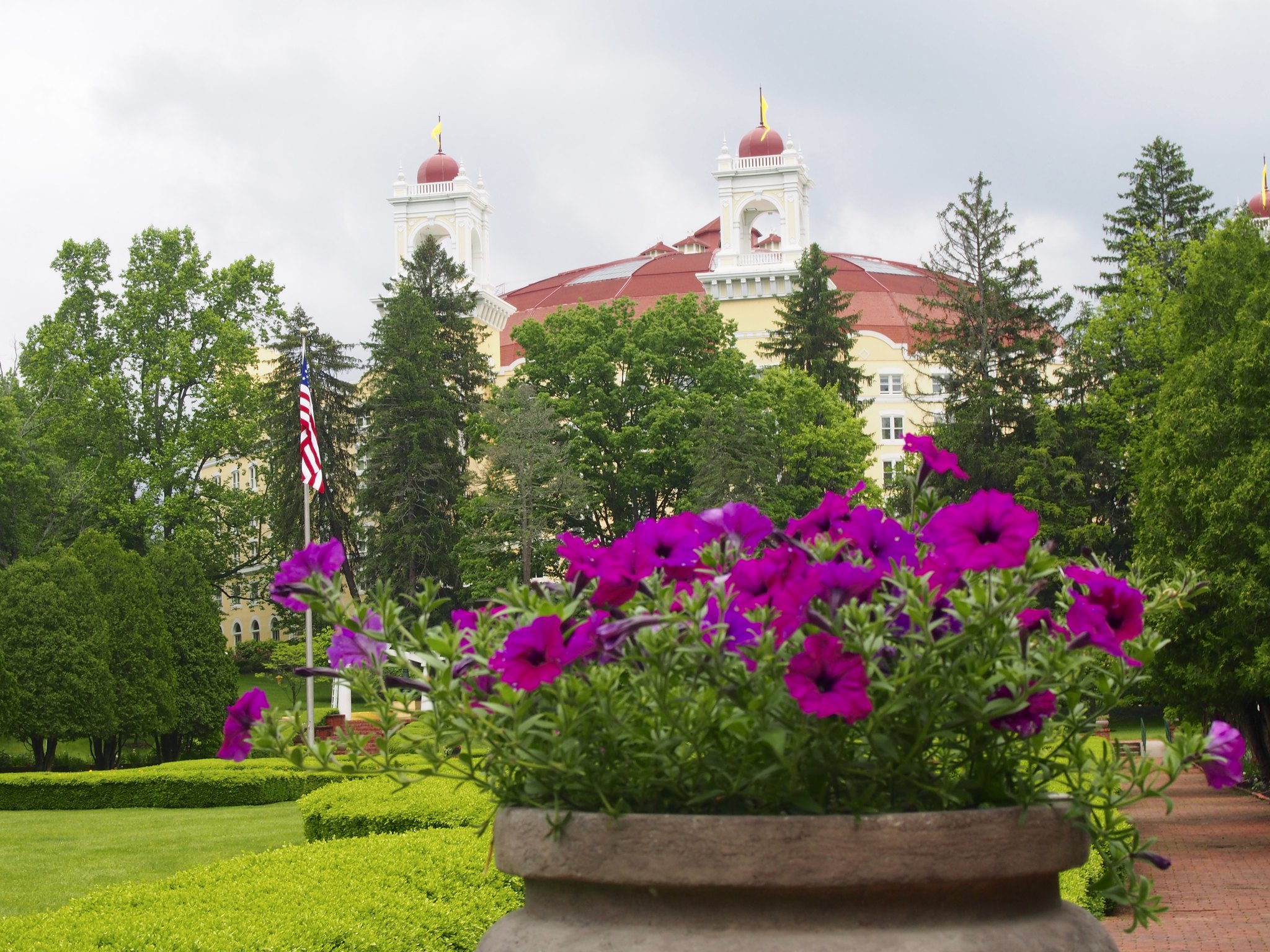 West Baden garden view