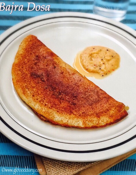 Bajra Dosa Recipe for Babies, Toddlers and Kids