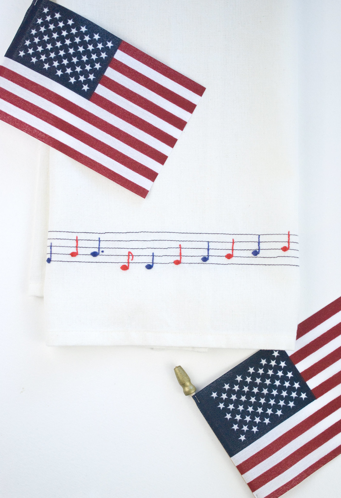 Embroidered Musical Towel