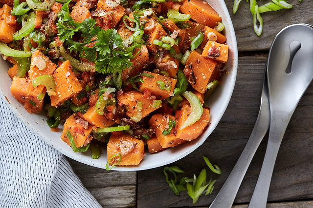 Sweet Potato Salad with Bacon