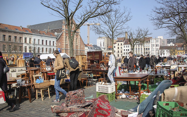 Marolles Flea Market, Place du Jeu de Balle, Brussels