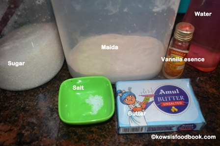 Ingredients for kulkuls