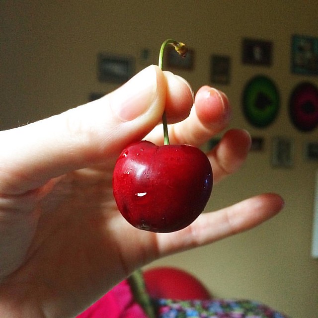 Mmmm, cherries. 🍒