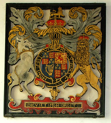 fretwork Stuart royal arms (reverse?)