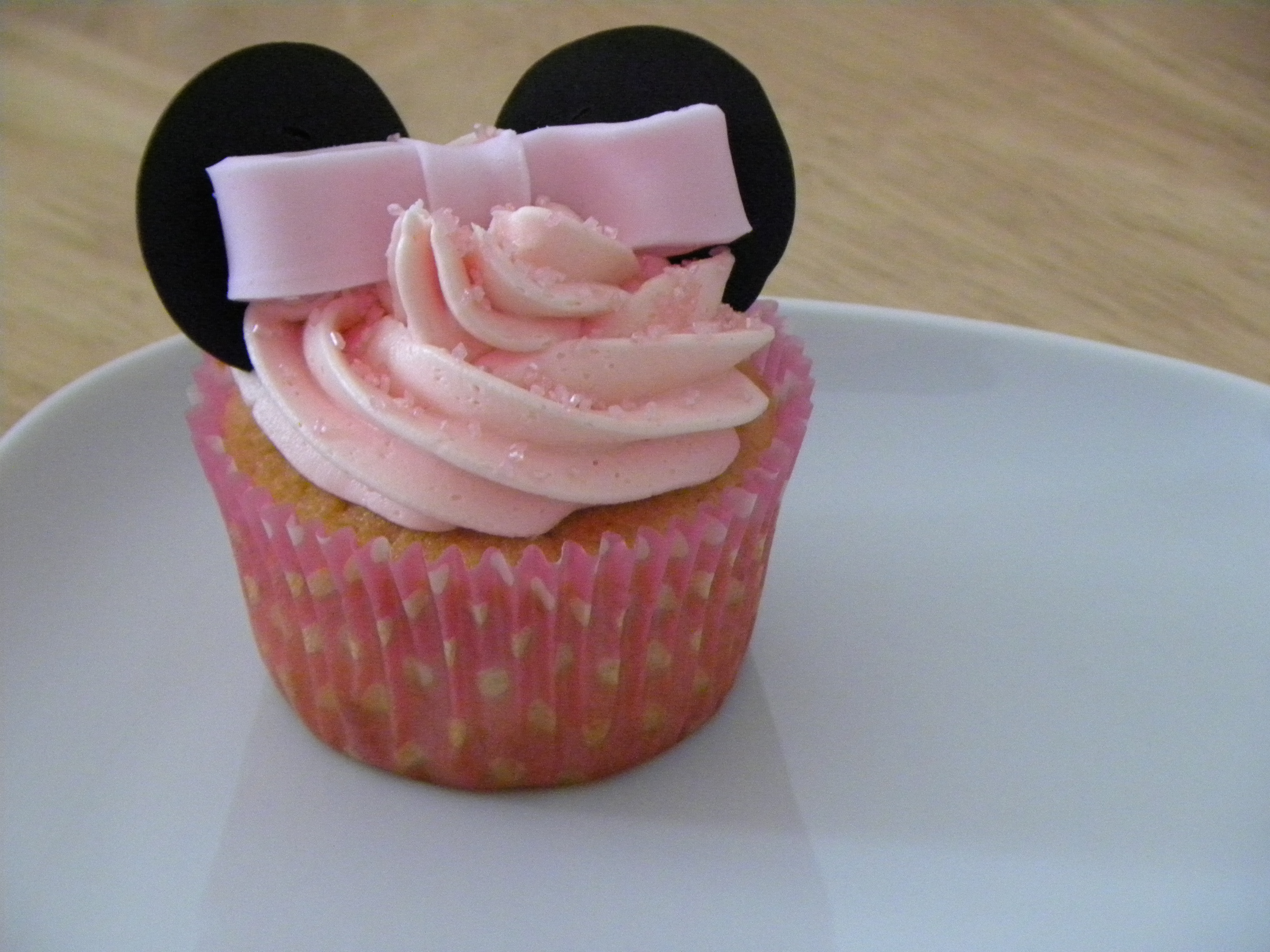 Minnie themed cupcake