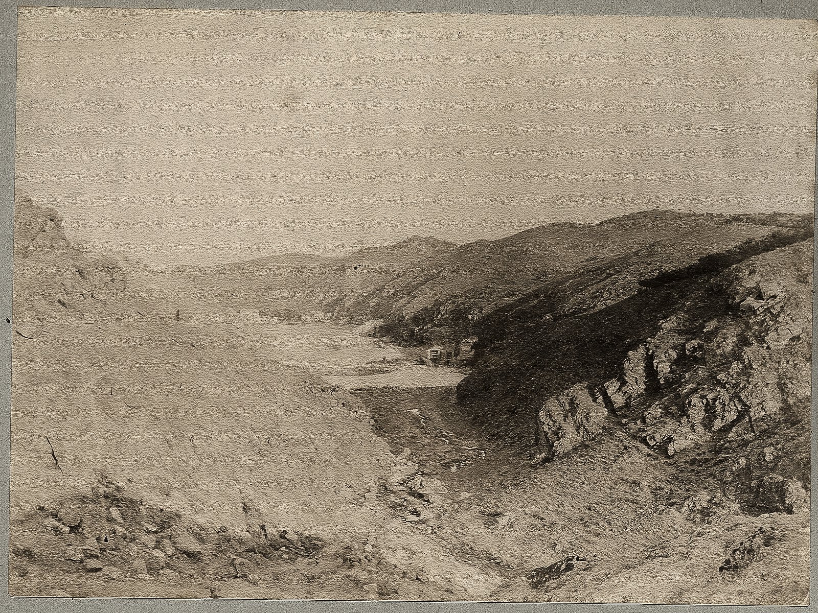 Vaguada de Valdecolomba y Arroyo de la Cabeza en el Valle en 1886 © Archives départementales de l’Aude