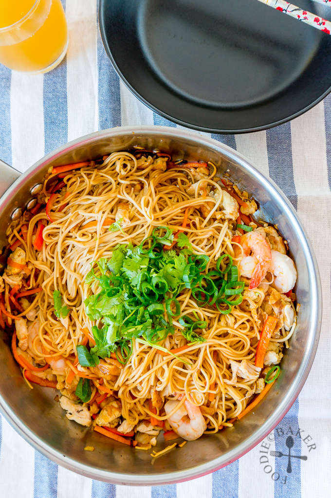 Asian Style Stir Fried Egg Noodles