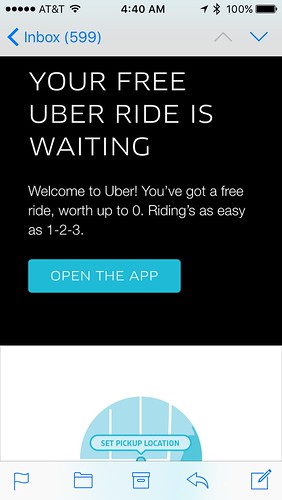 Uber's generosity