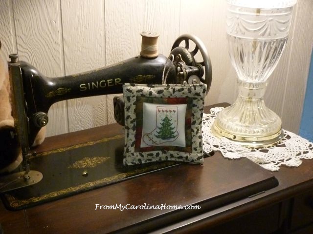 Cross Stitch Christmas Ornament ~ From My Carolina Home