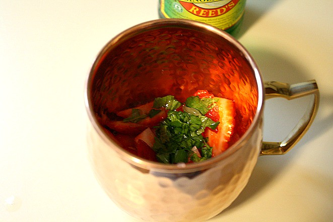 Strawberry Basil Moscow Mule