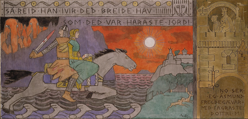 Gerhard Munthe - Asmund and the Princess Riding Home, 1902-04