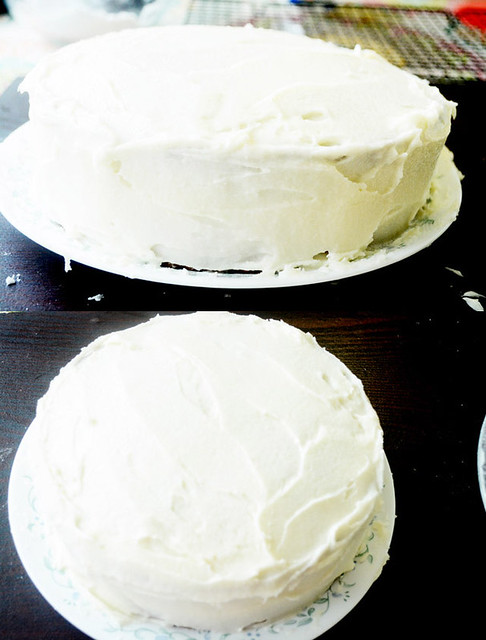 Carrot cake with cream cheese fosting