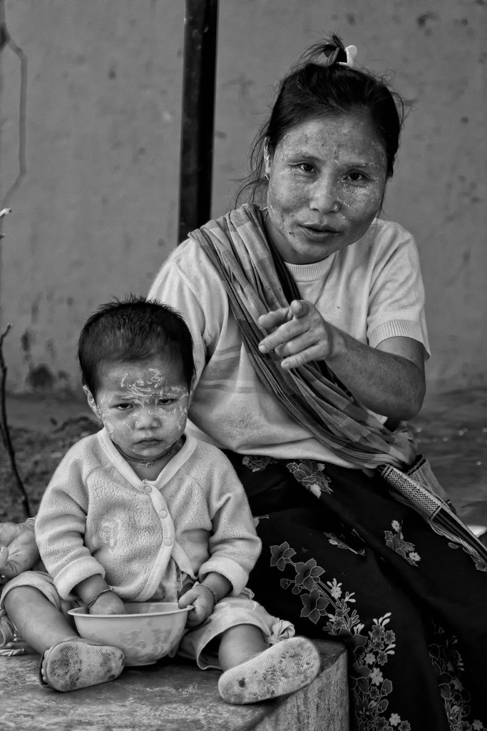 A Burmese Mother & Infant At Mae Tao Clinic