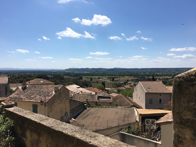 Overlooking city of Châteauneuf-du-Pape