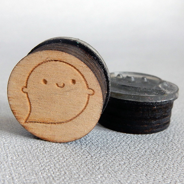 Little Ghost polymer stamp