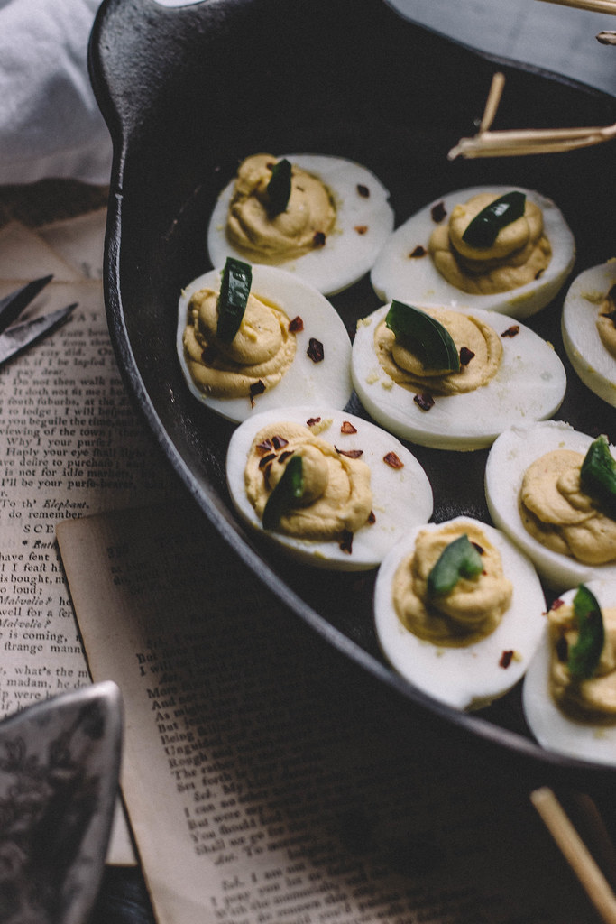 Deviled Eggs with honeyed jalapenos | TermiNatetor Kitchen