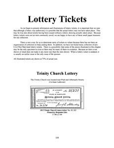 Maryland Lotteries book sample page
