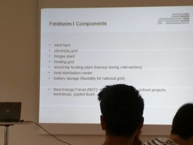 Introductory presentation in Feldheim, Germany.