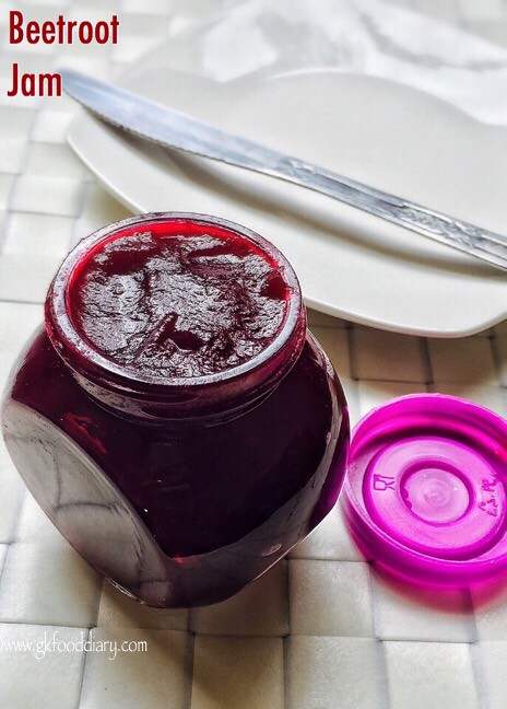 Beetroot Jam Recipe for Toddlers and Kids3