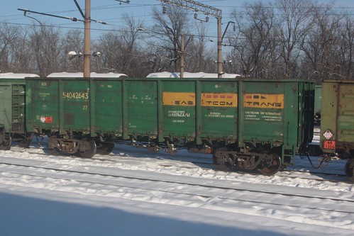 Open wagon #54042643 owned by Eastcomtrans - the largest private freight operator in Kazakhstan
