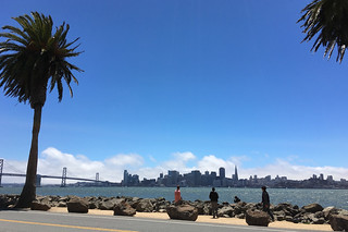 Views from Treasure Island - SF Skyline tourists