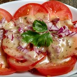 The Little French Restaurant in London: Tomato Onion Salad