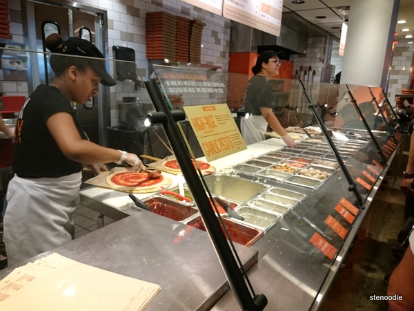  Blaze Pizza workers at counter 