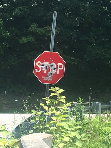 Stop Sign as Target Practice