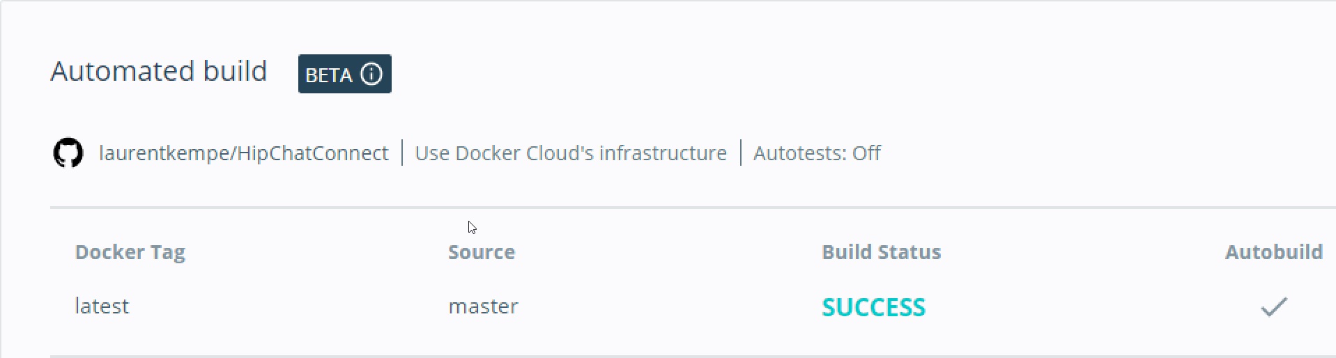 Docker Cloud Github Repository Build