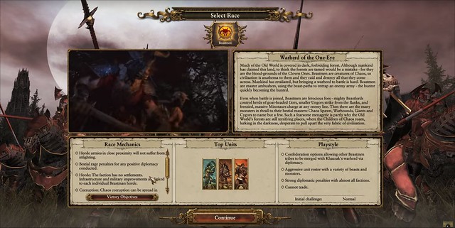 Total War: Warhammer La llamada de los hombres bestia