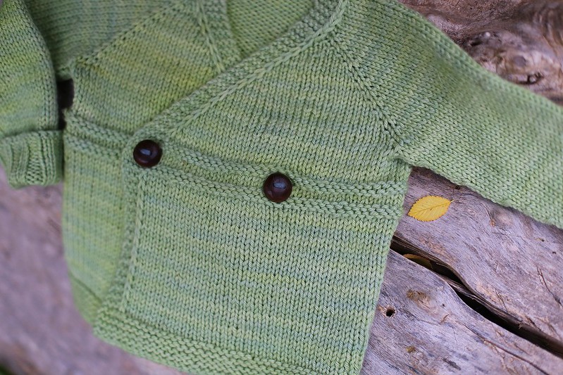 small things sweater (knit with yarn handdyed by K and I)