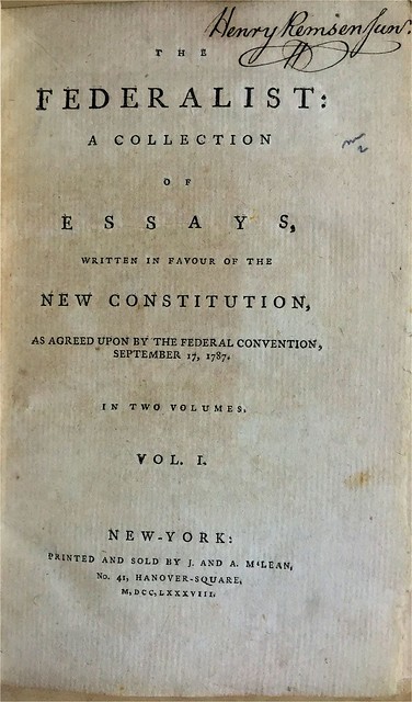 federalist title page
