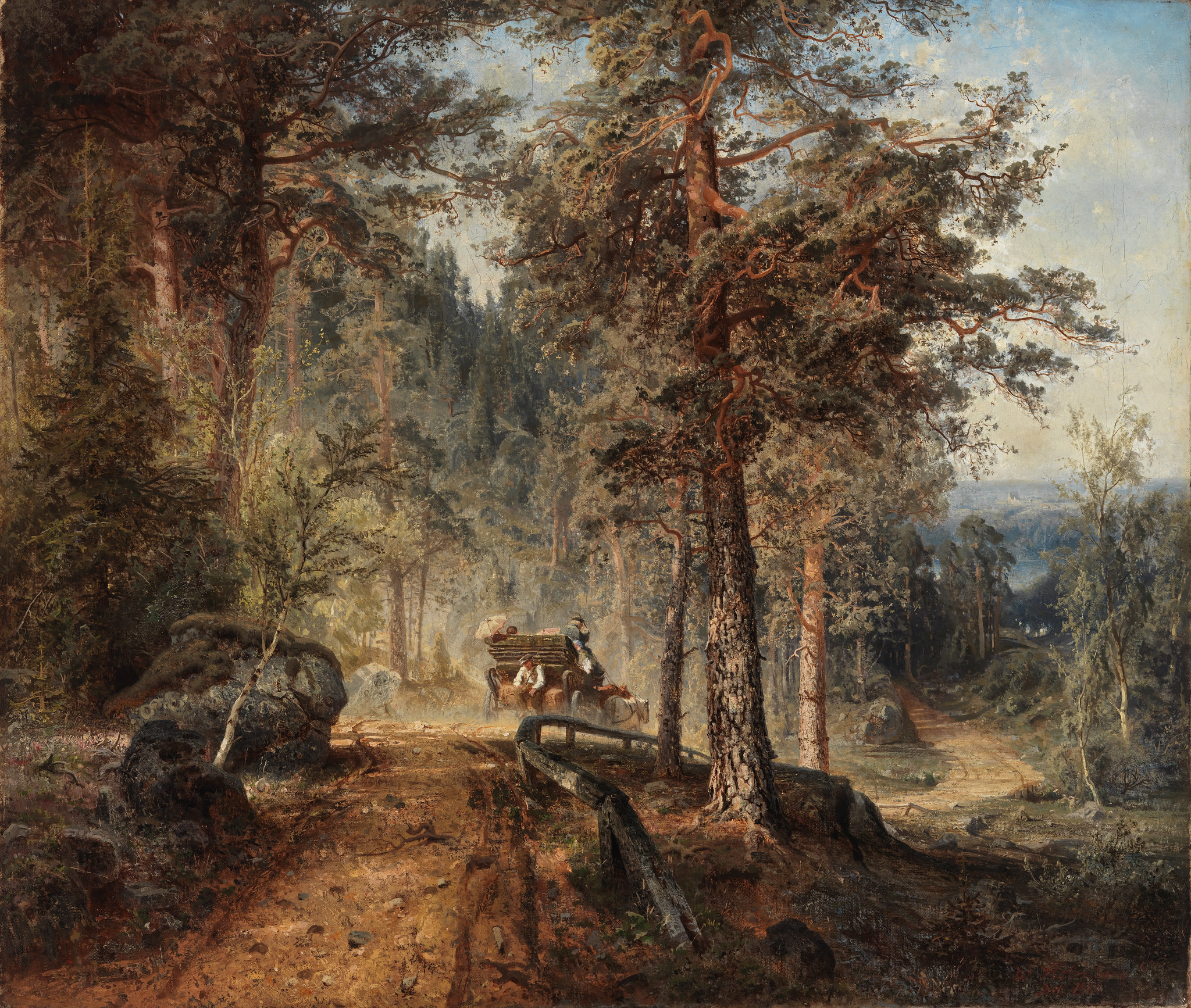 Werner Holmberg (1830–1860): Road in 
Häme (A Hot Summer Day) / Maantie Hämeessä (Helteinen 
kesäpäivä)